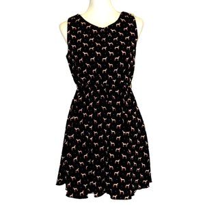 Ruby Rocks Boutique Hound Print 50s Style Rockabilly Dress Size 8